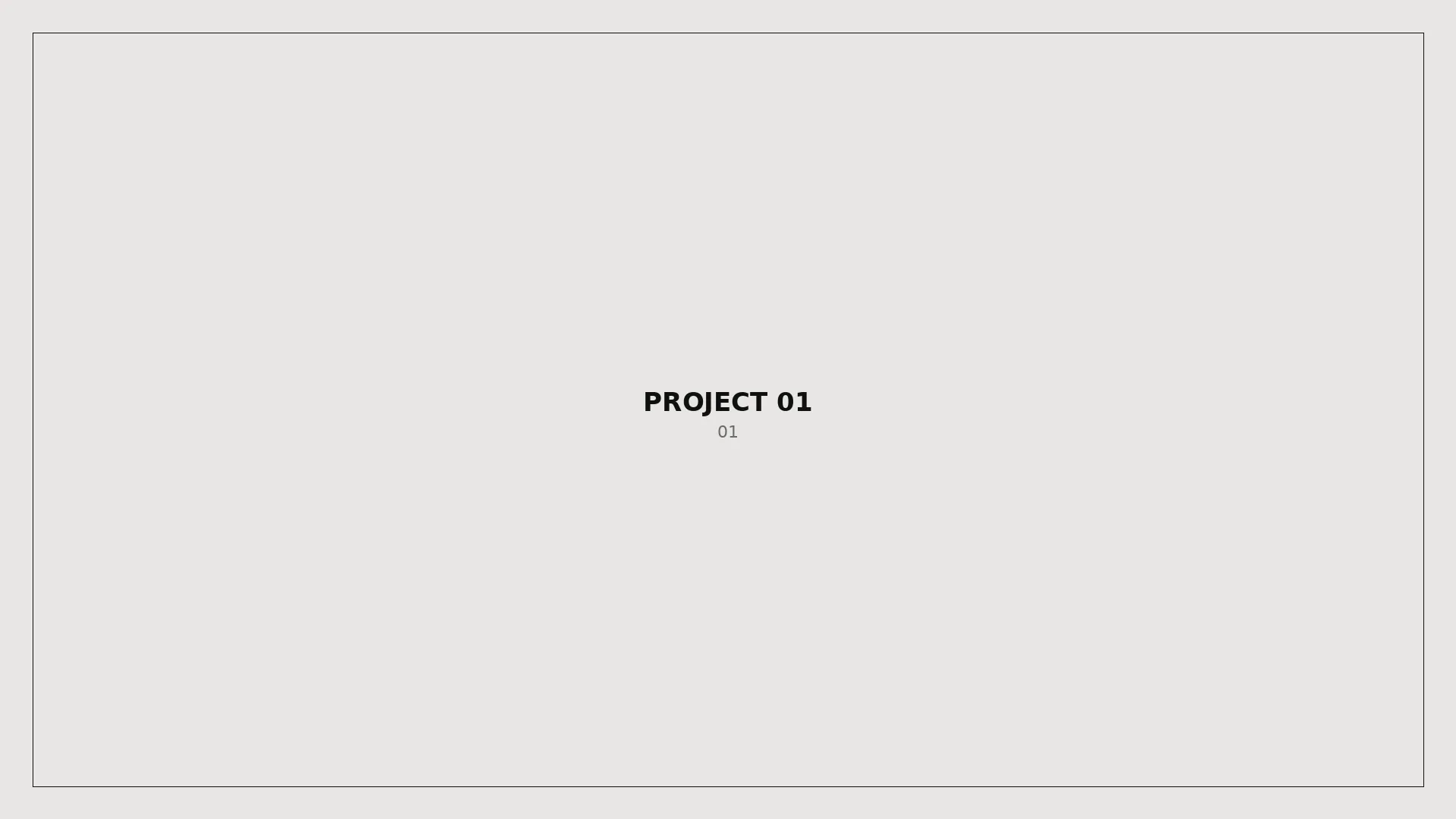 Project 01 — full width visual