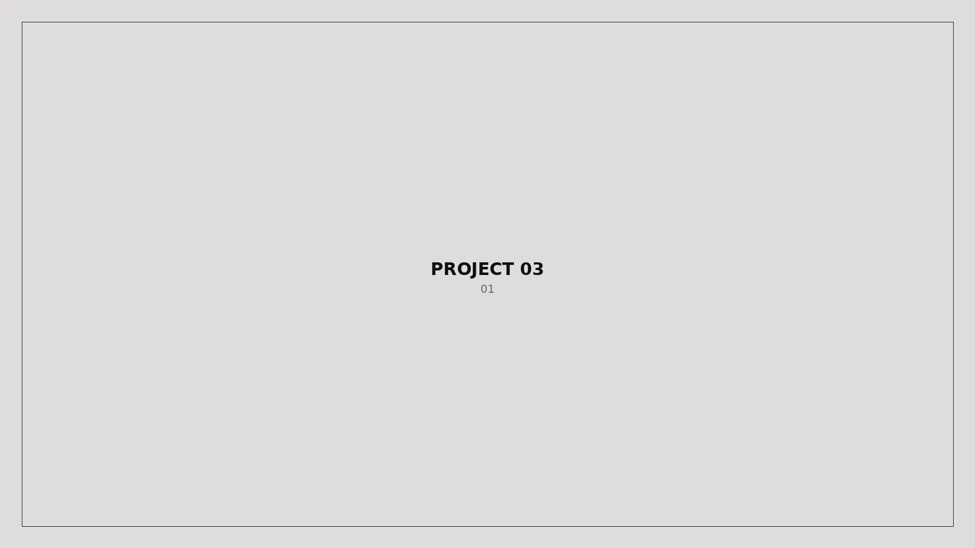 Project 03 — full width visual