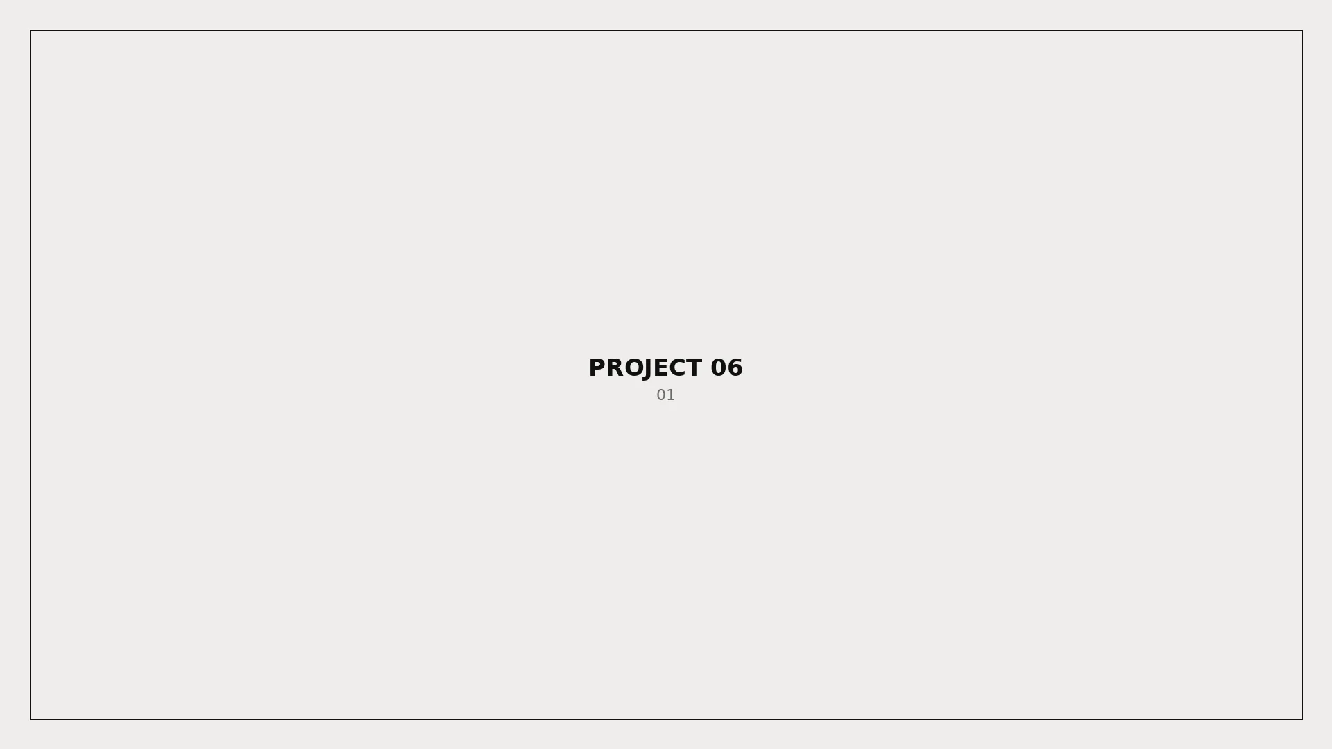 Project 06 — full width visual