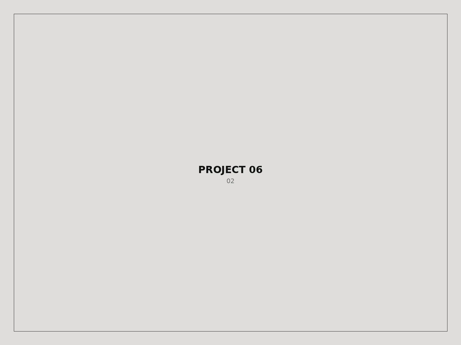 Project 06 — detail visual